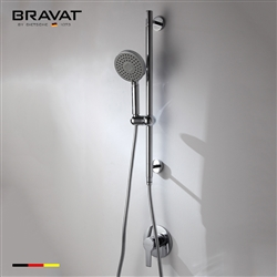 Bravat Chrome Wall Mount Hand-Held Shower